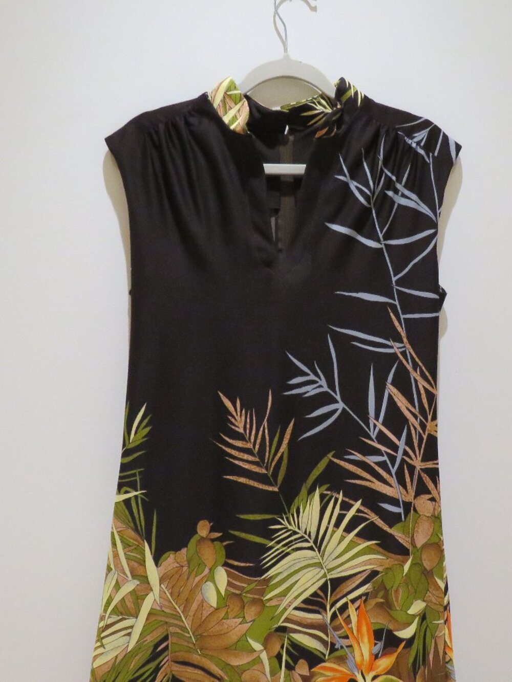 VINTAGE WALTAH CLARKE'S HAWAII Hawaiian Muumuu Floral Maxi Dress Retro Tropical - Picture 4 of 14